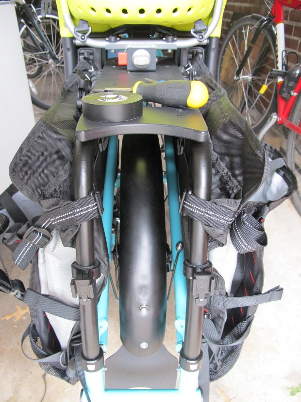 The FlightDeck doubled as a convenient tool stand while installing the rear light brackets